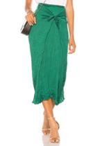 Pleated Tie Front Skirt