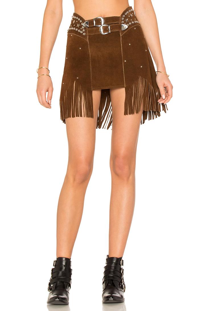 X Revolve Paris Texas Studded Skirt