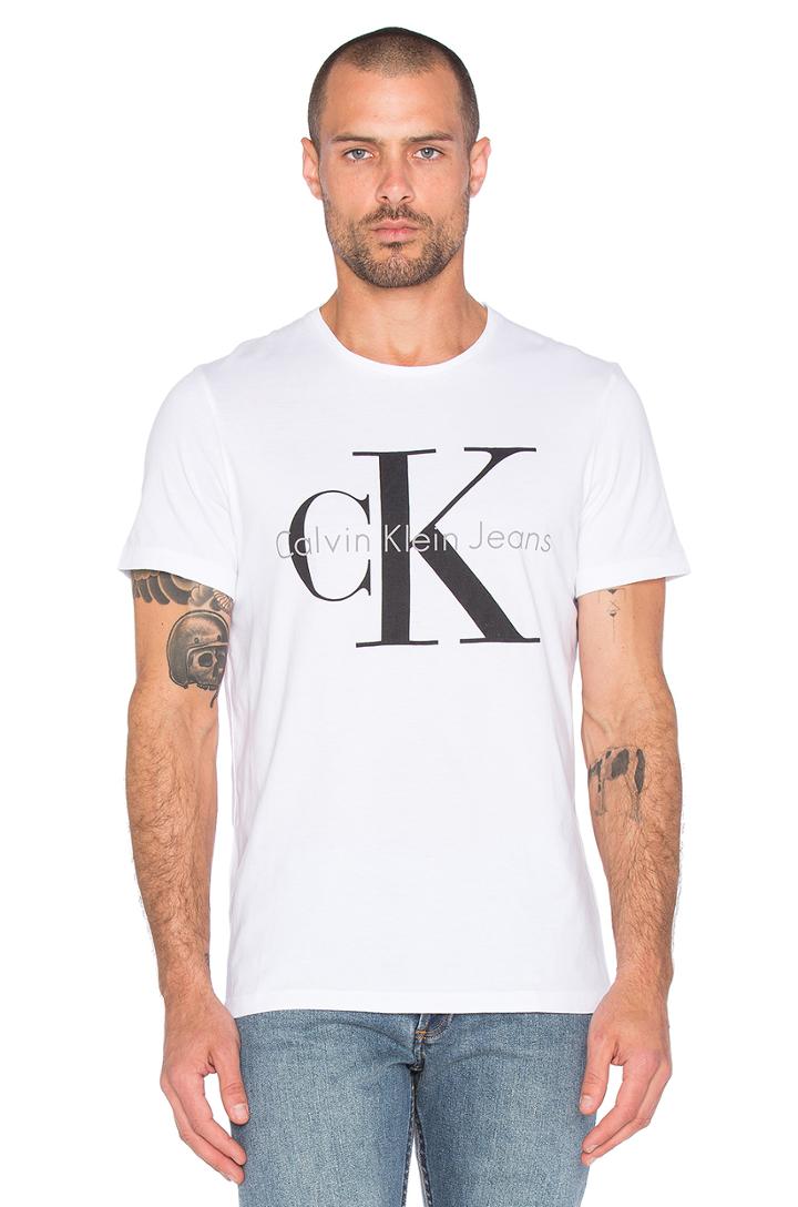 Short Sleeve Logo Crew Neck