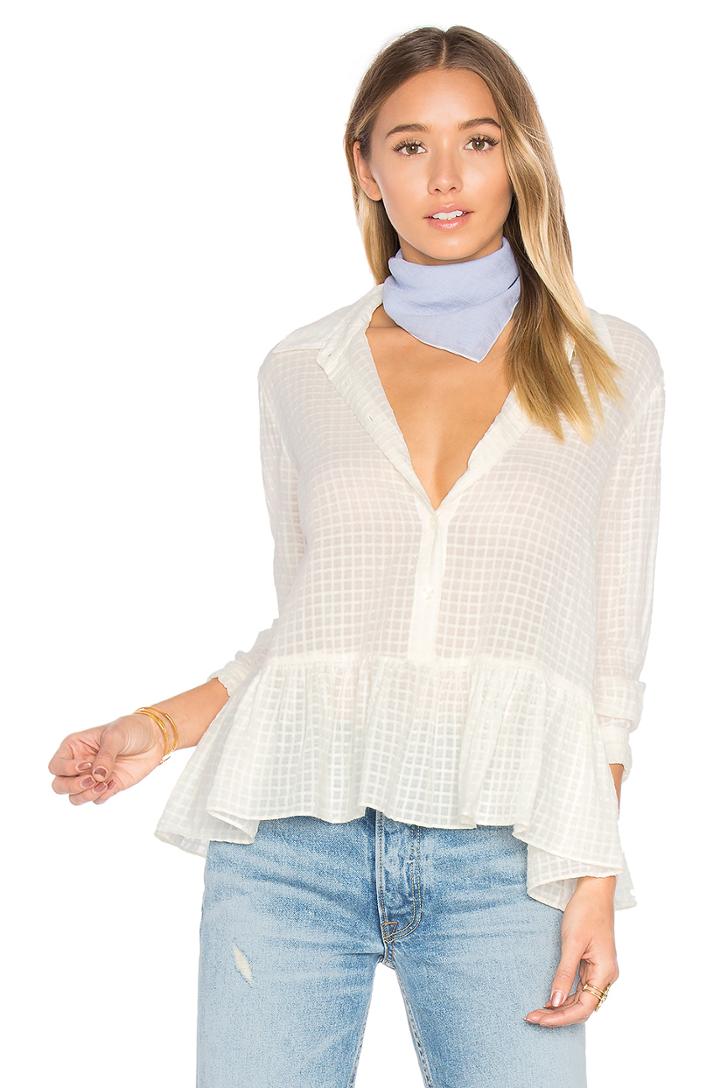 The Ruffle Oxford Top