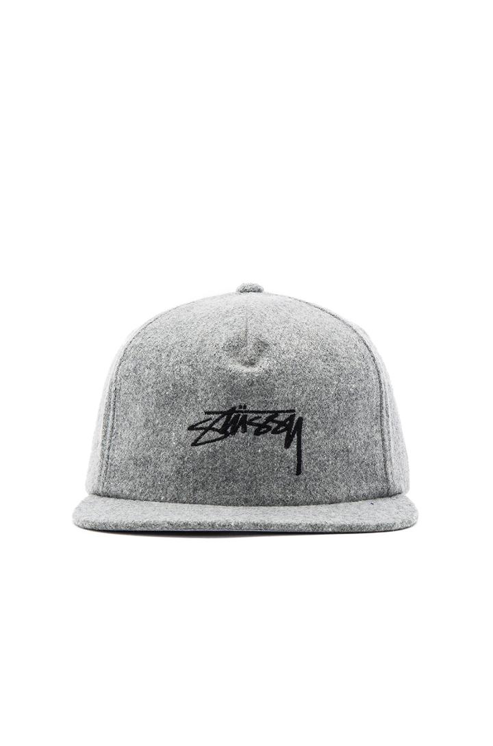 Smooth Stock Melton Wool Strapback