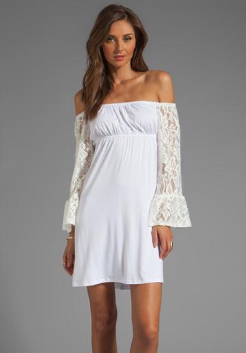 Vava By Joy Han Skyler Off The Shoulder Dress In White