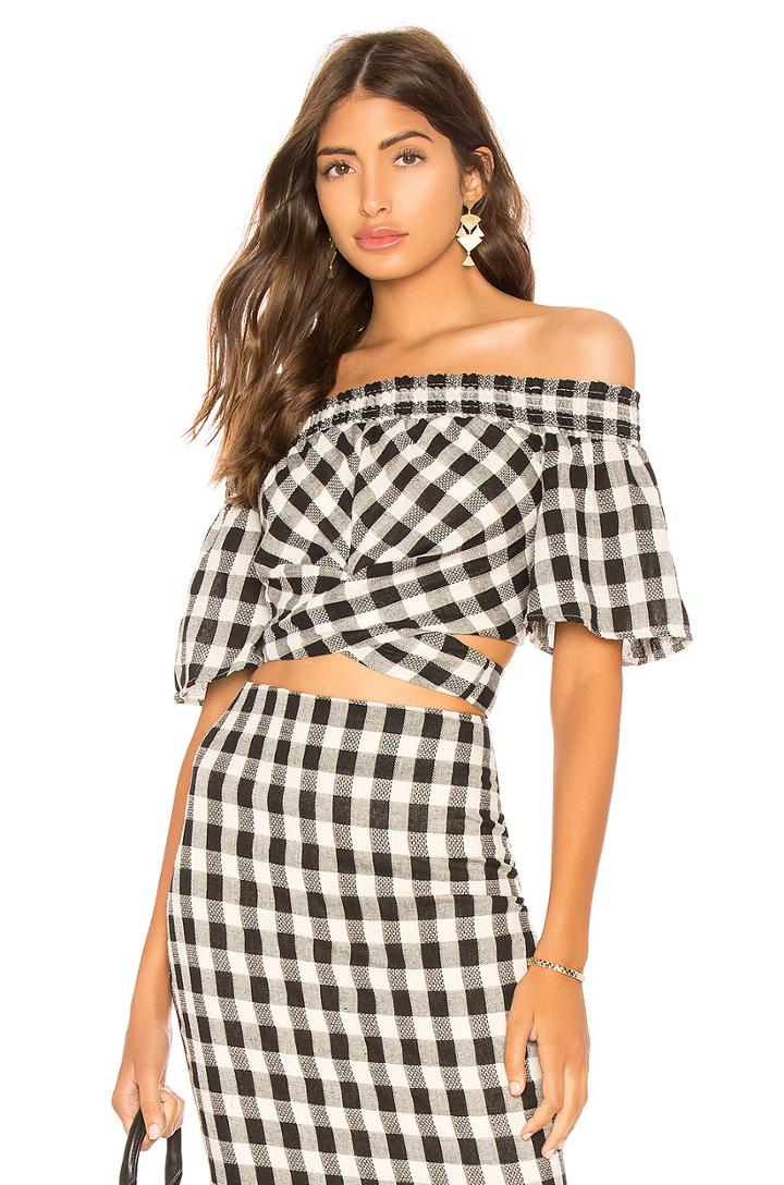 Black Pearl Wrap Top