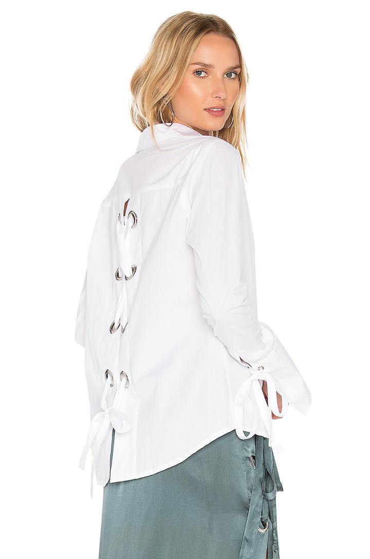 Cairo Eyelet Button Up