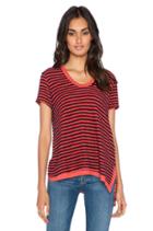 Loopy Stripe Deev V Easy Vented Tee