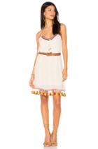 Tassel Trim Belted Shift Dress