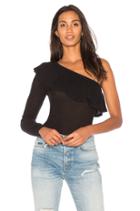 Ruffle One Shoulder Sweater
