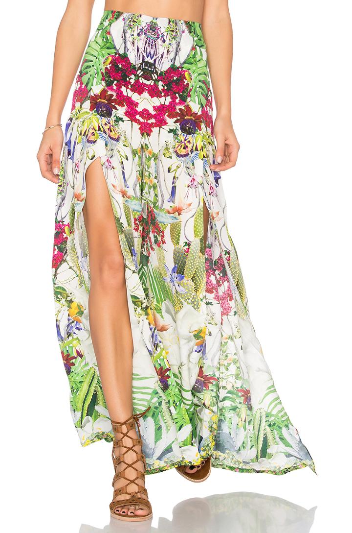 High Slit Wide Leg Trouser