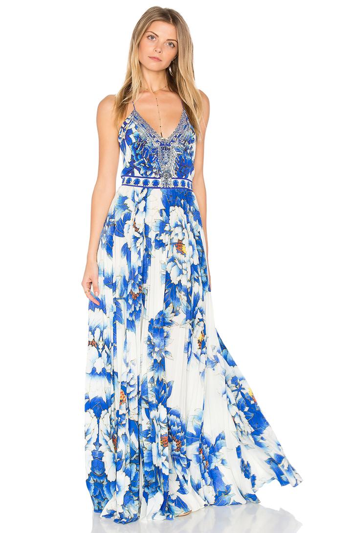 Pleated Slip Dress