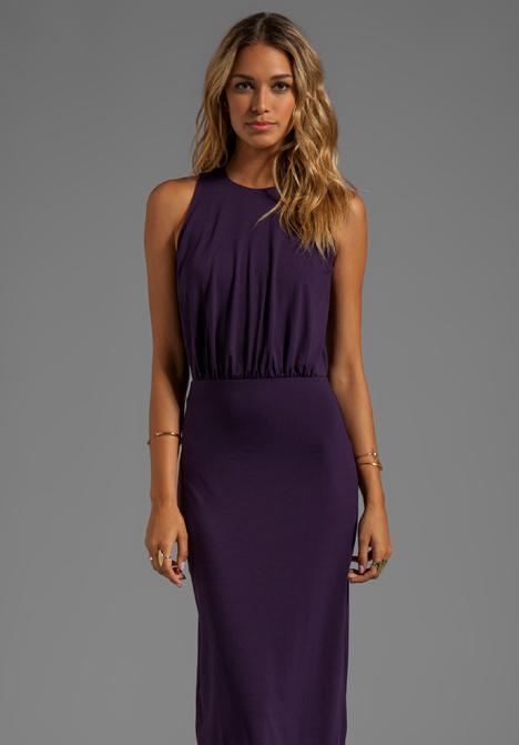 "susana Monaco Madison 42"" Maxi Dress In Purple"