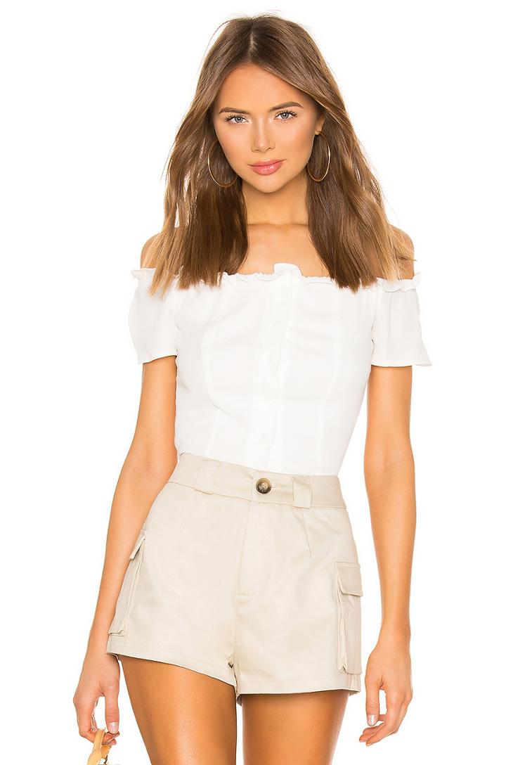 Kareena Off Shoulder Frill Top