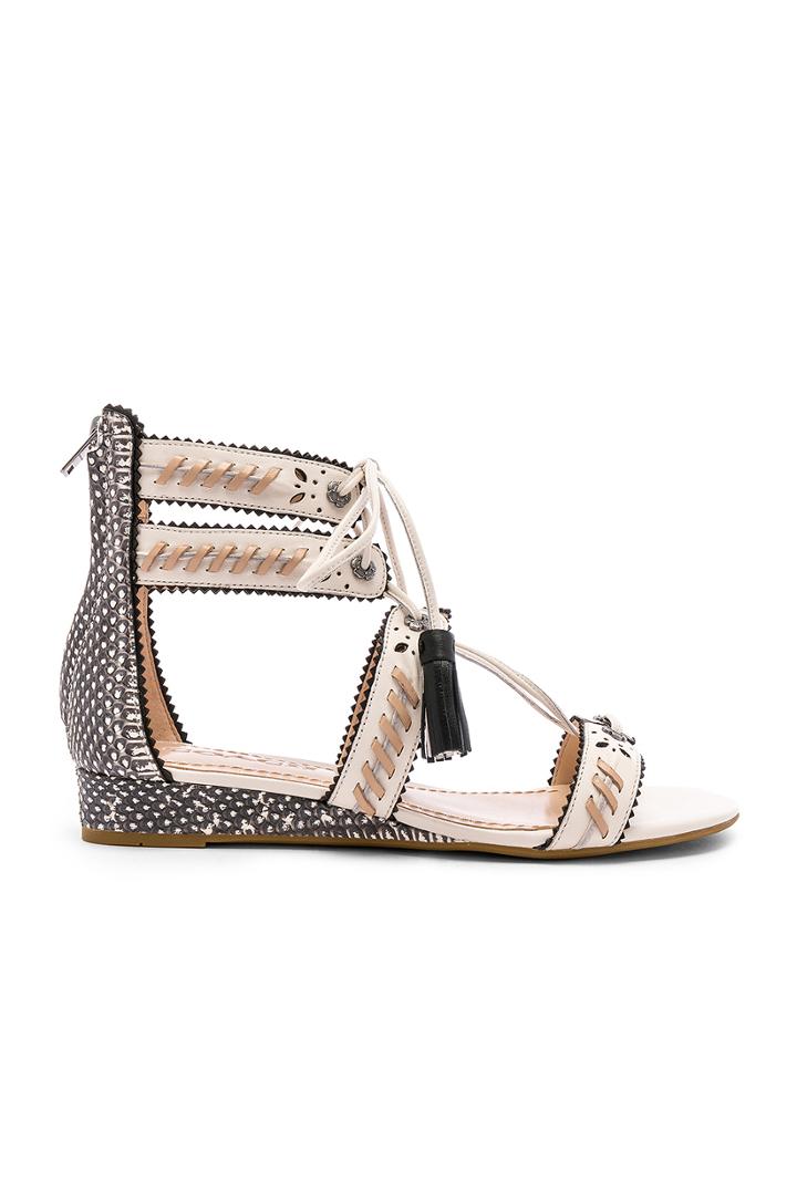 Via Western Stitch Demi Wedge Sandal
