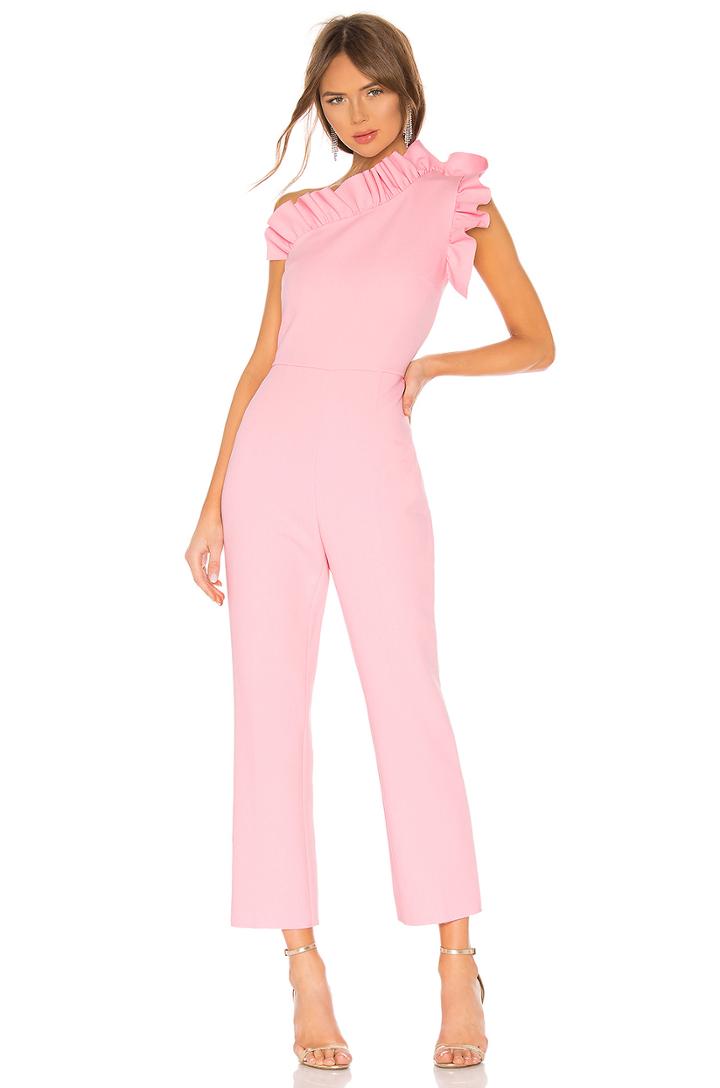 Ruffle One Shoulder Jumpsuit