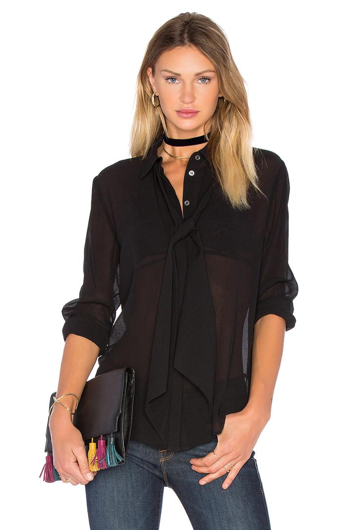 Le Chiffon Tie Blouse