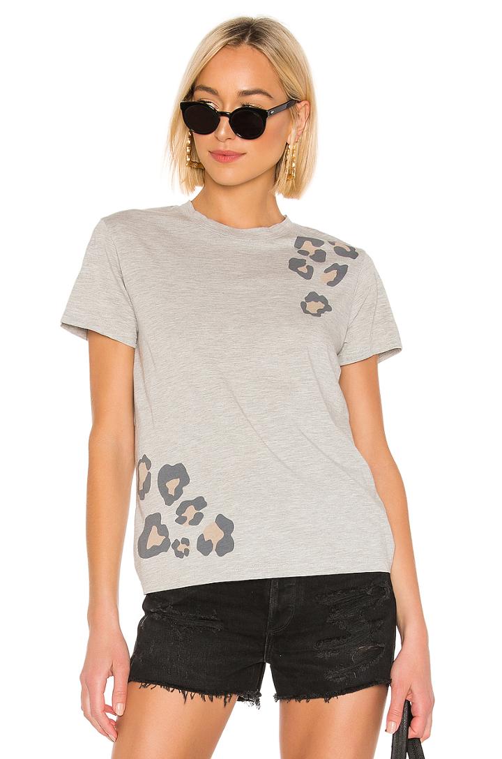Relaxed Basic Crew With Oversized Leopard Print Tee