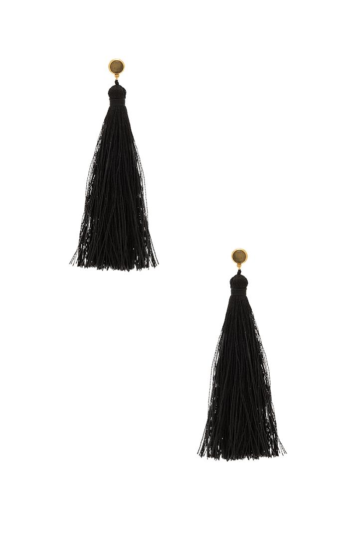 Tulum Gemstone Tassel Earrings