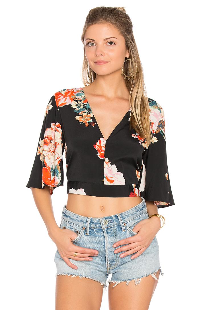 Large Floral Crop Top