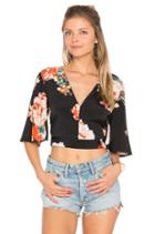 Large Floral Crop Top