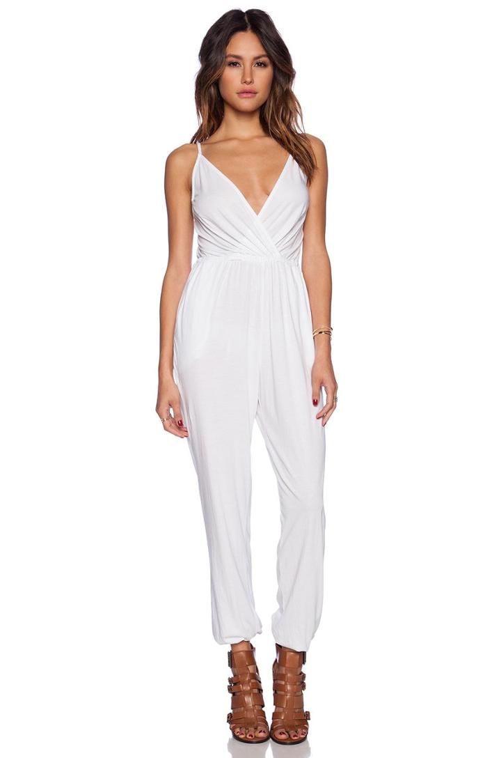 Modal Jersey Drape Front Jumpsuit