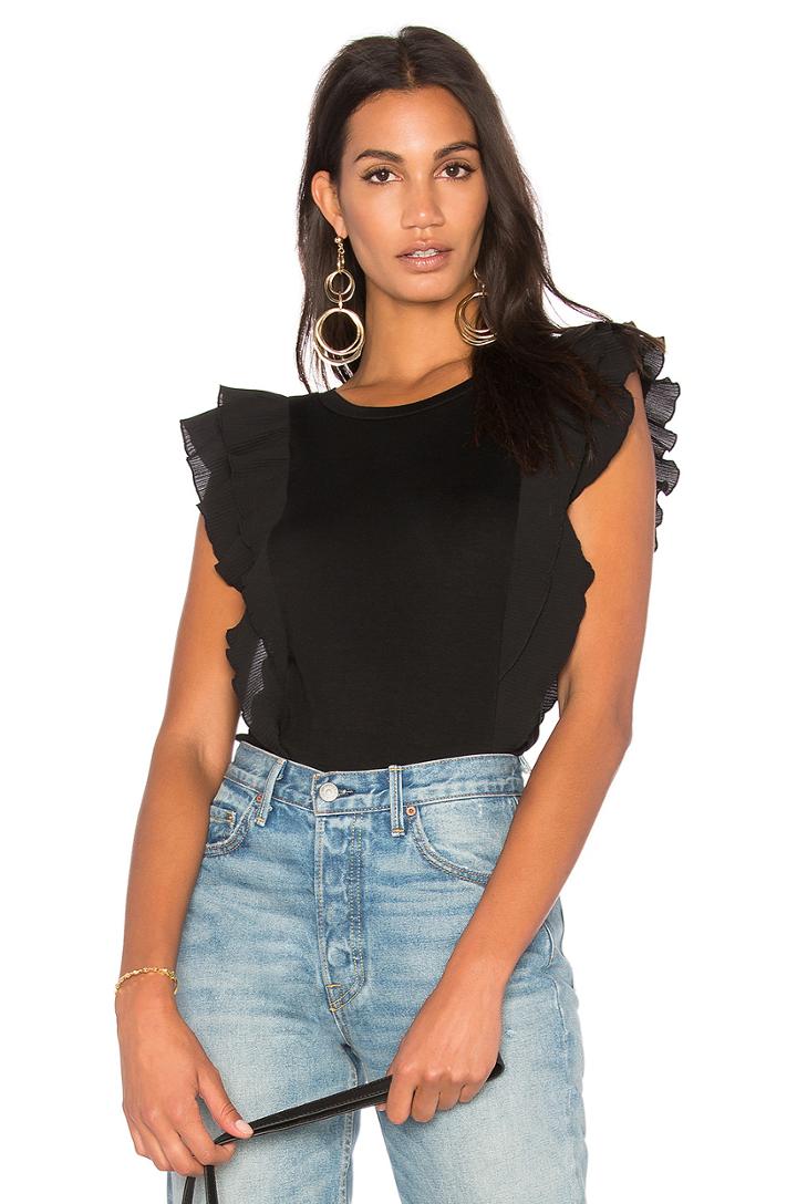 Pleated Ruffle Tank