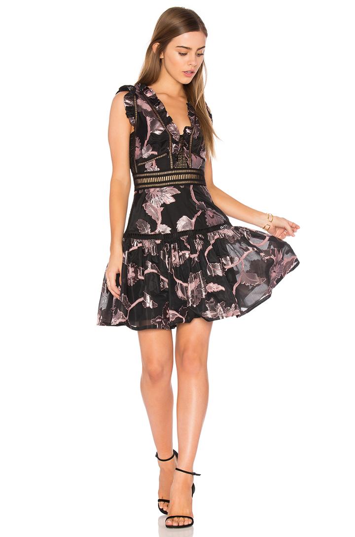 Sleeveless Metallic Dress