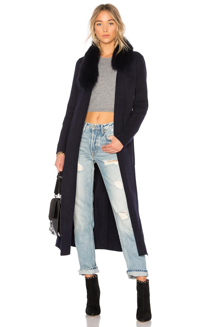 Daphne Fur Trimmed Coat