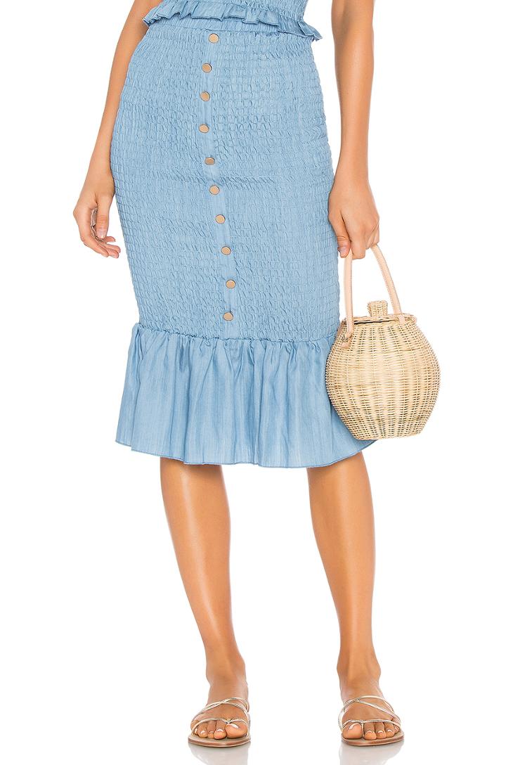 Last Night Shirred Skirt