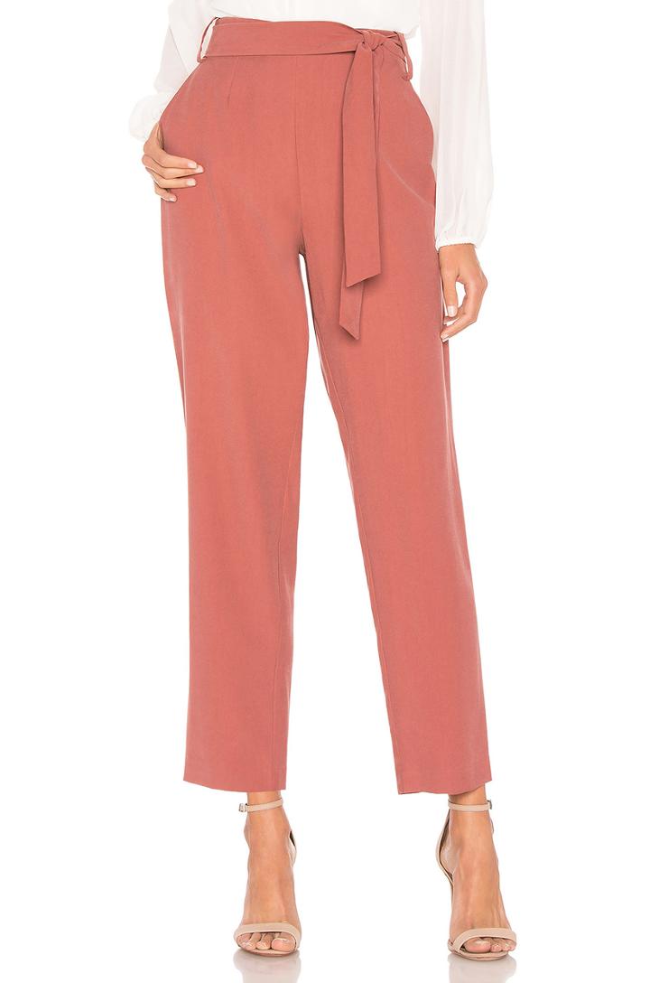 Tie Waist Slim Pant