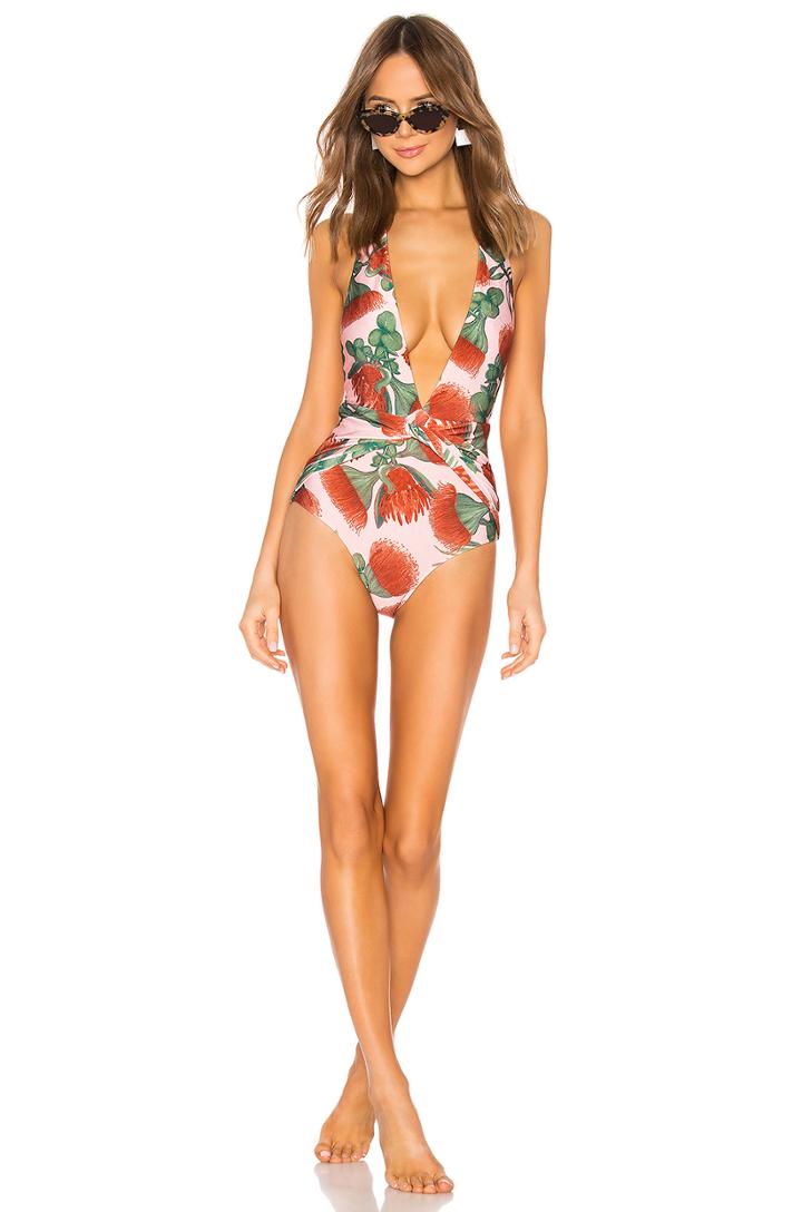 Fiore Twisted Halter Neck Swimsuit