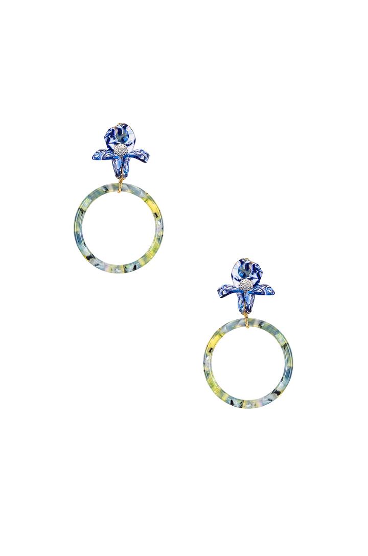 Trillium Hoop Earring
