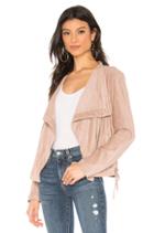 In Great Drape Faux Suede Jacket