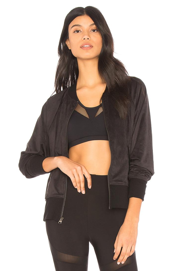 Natalie Suede Bomber
