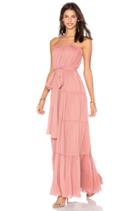 Strapless Chiffon Gown