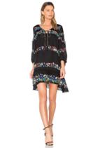 Floral Bell Sleeve Ruffle Dress