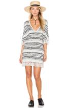 Fringe V-neck Sweater Dress
