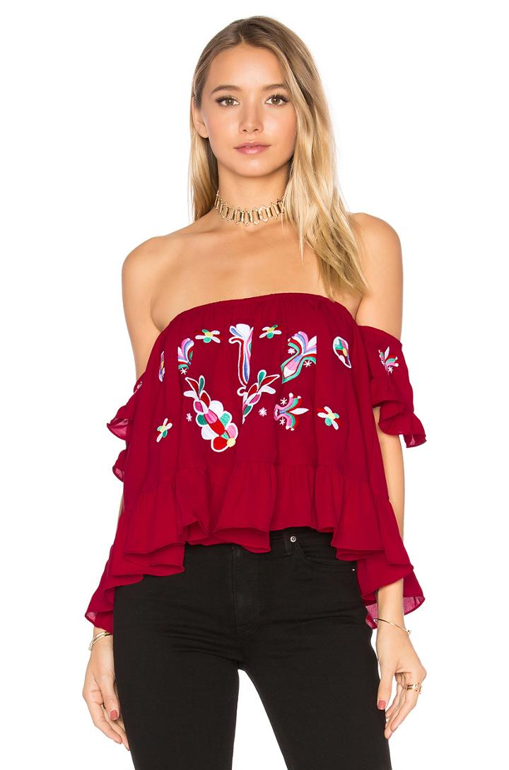 Kalonice Ruffle Top