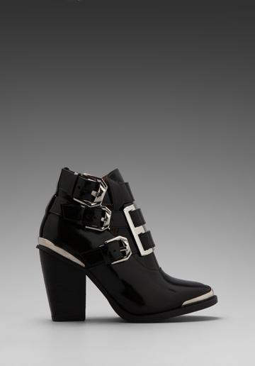 Jeffrey Campbell Hyatt Bootie With Buckles In Black