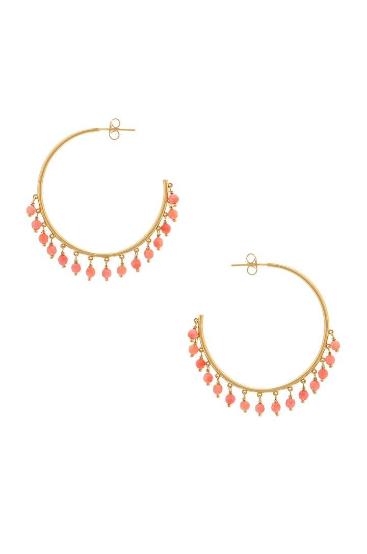 Sol Gemstone Hoop Earrings