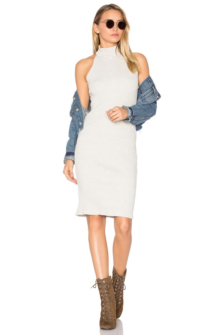 Turtleneck Halter Dress