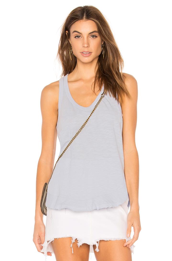 Ruffle Shirttail Tank