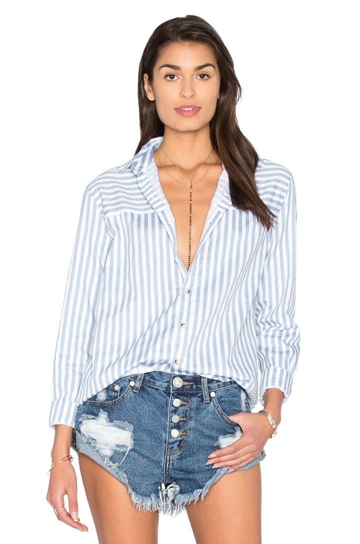 Desert Stripe Button Up