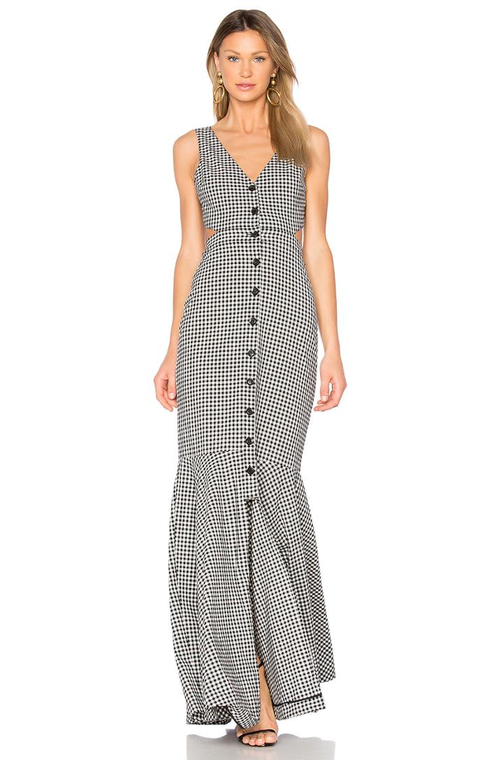 Judith Gingham Maxi Dress