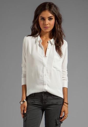 Soft Joie Anabella B Button Up In White