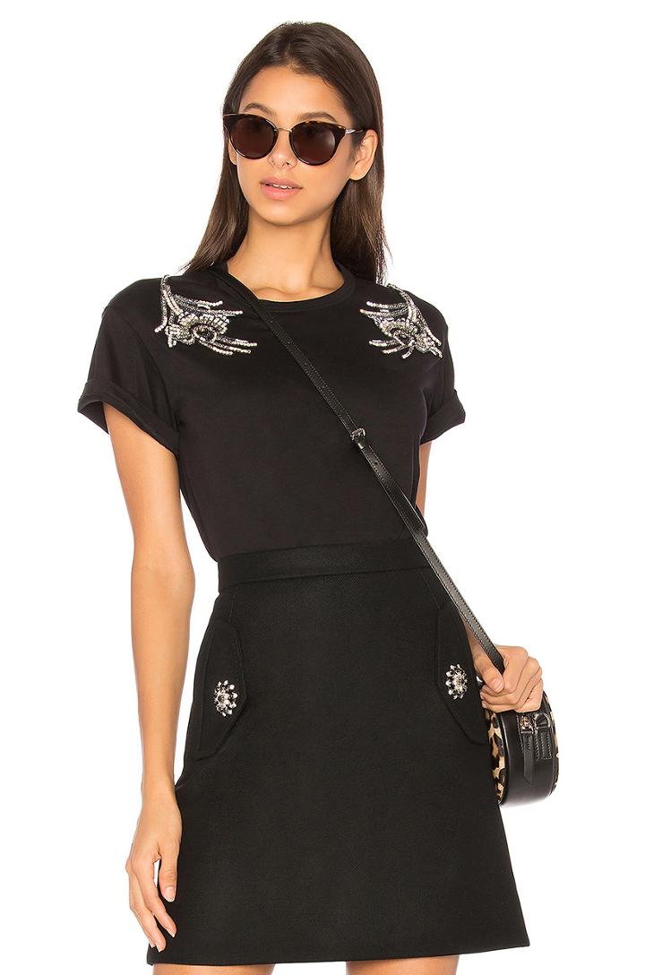 Embellished Shoulder Tee