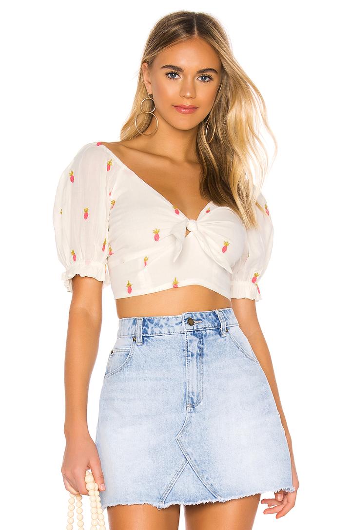 Ladies That Luau Crop Top