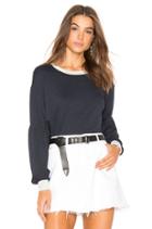 Gathered Sleeve Sweatshirt