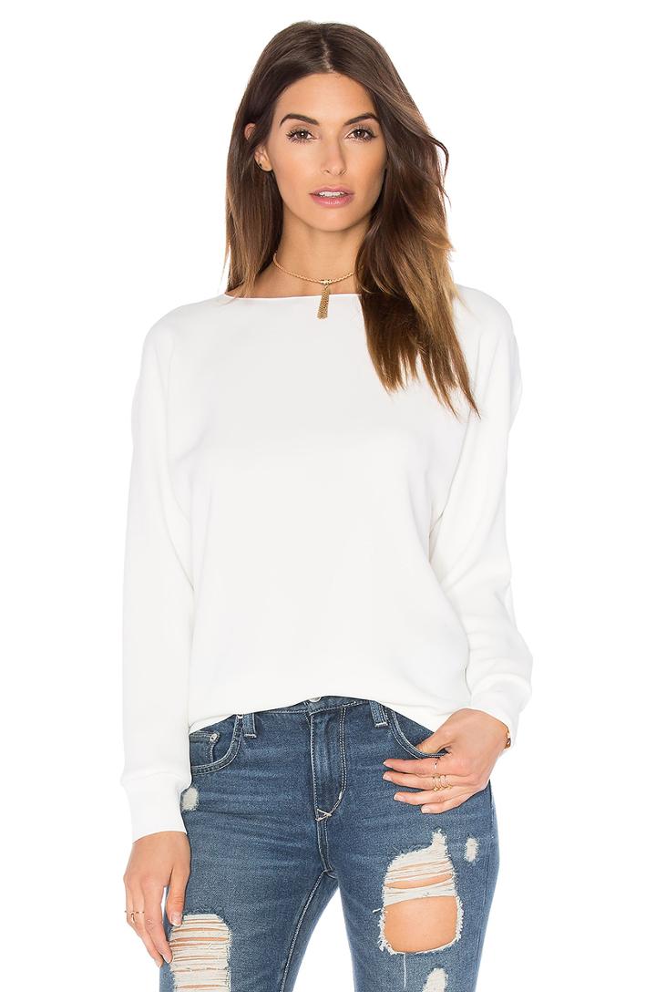 Rib Cuff Dolman Blouse