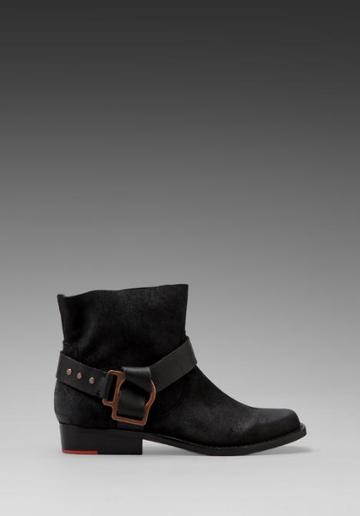 Joe's Jeans Saki Bootie With A Buckle In Black