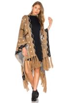 Mudcloth Shawl Poncho