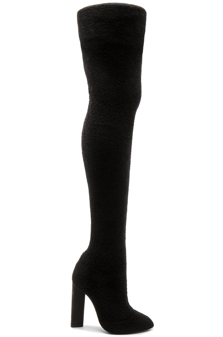 Thick Knit Thigh High Boot